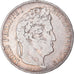 Moneta, Francia, Louis-Philippe, 5 Francs, 1834, Nantes, MB, Argento, KM:749.12