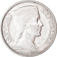 Coin, Latvia, 5 Lati, 1931, EF(40-45), Silver, KM:9