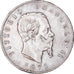 Moeda, Itália, Vittorio Emanuele II, 5 Lire, 1871, Milan, VF(30-35), Prata