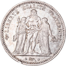 Moneta, Francia, Hercule, 5 Francs, 1873, Bordeaux, BB, Argento, KM:820.2