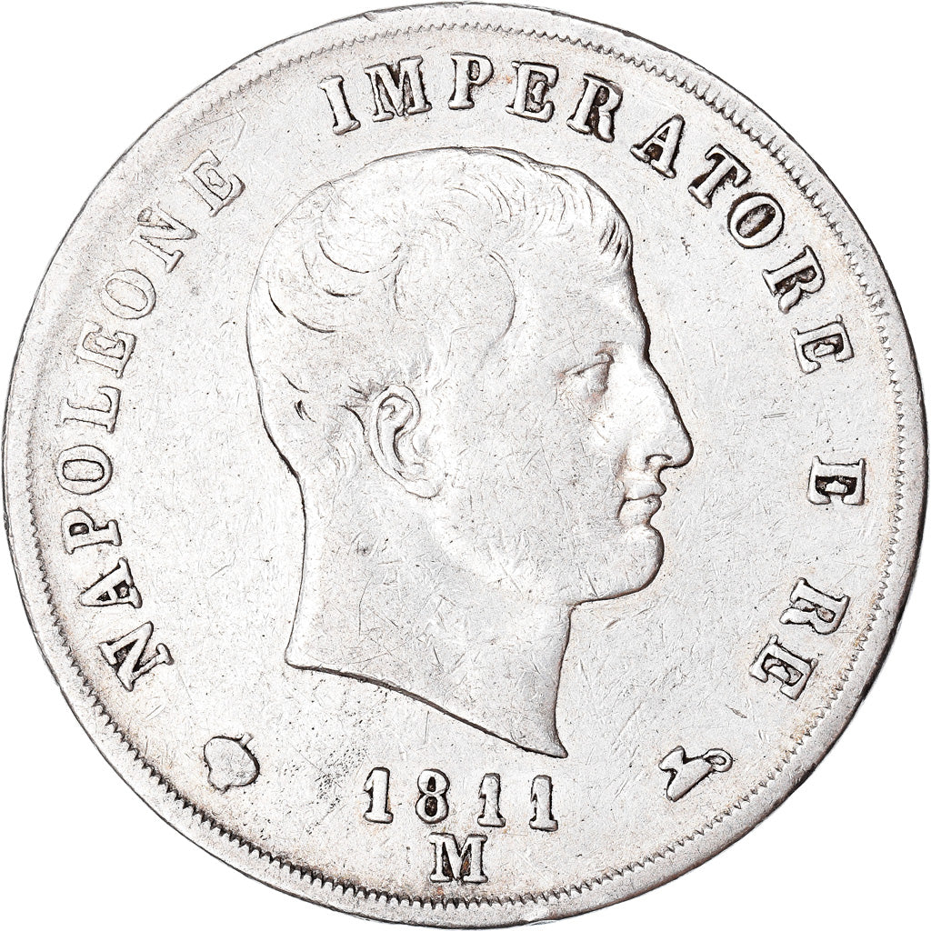 Moneta, STATI ITALIANI, KINGDOM OF NAPOLEON, Napoleon I, 5 Lire, 1811, Milan