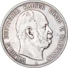 Moneta, Landy niemieckie, PRUSSIA, Wilhelm I, 5 Mark, 1876, Berlin, VF(20-25)