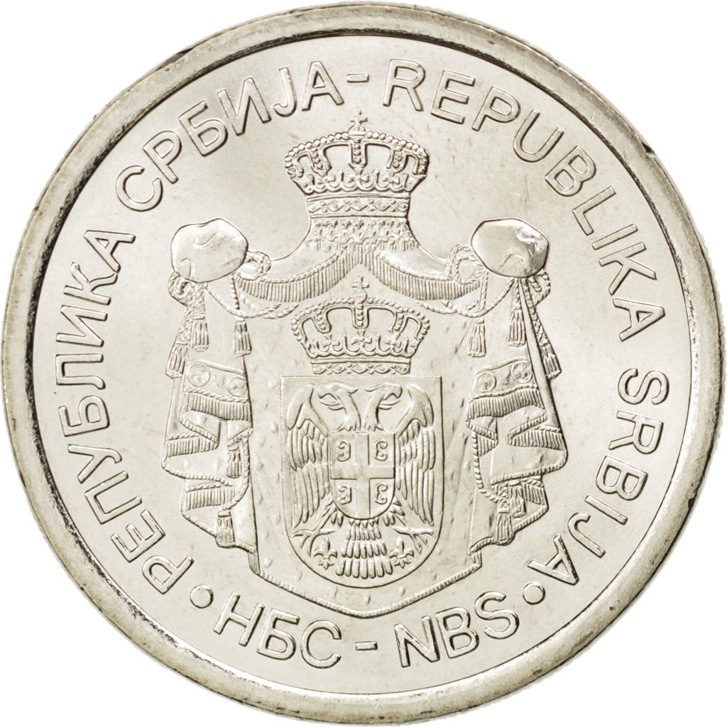 Coin, Serbia, 20 Dinara, 2011, MS(63), Copper-Nickel-Zinc, KM:53