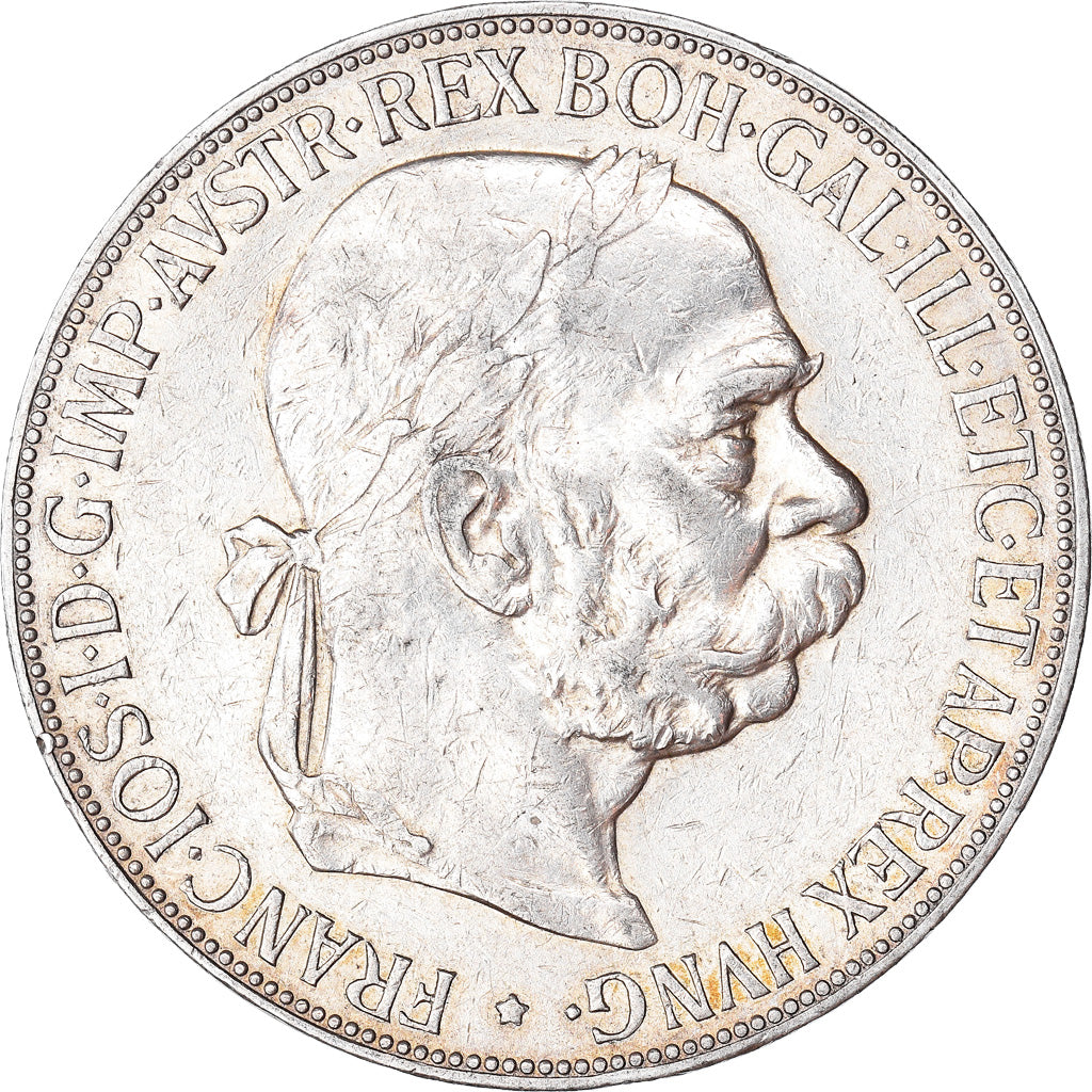 Coin, Austria, Franz Joseph I, 5 Corona, 1900, EF(40-45), Silver, KM:2807