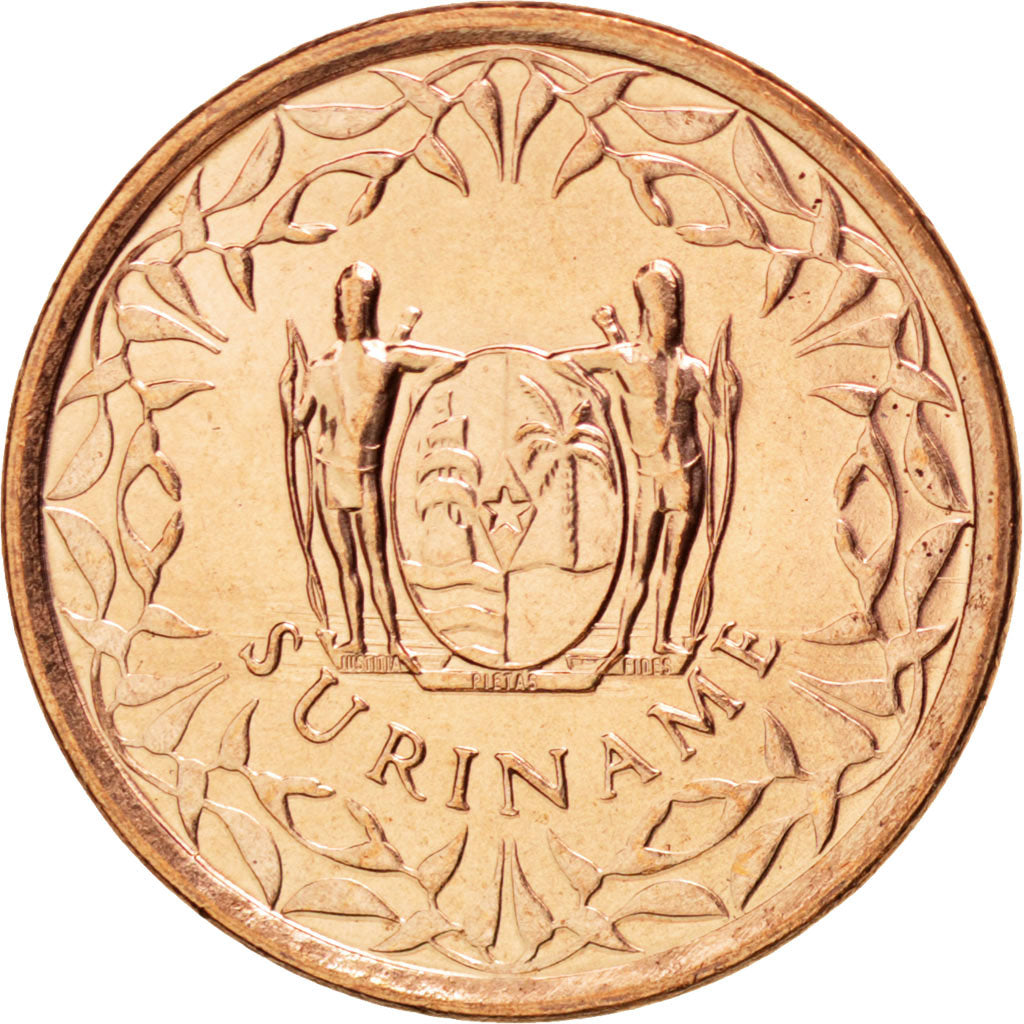 SURINAME, Cent, 1988, KM #11b, MS(63), Copper Plated Steel, 18, 2.31