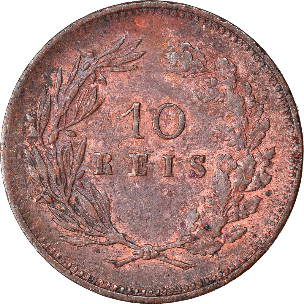 Monnaie, Portugal, Carlos I, 10 Reis, 1891, Portugal Mint, TTB, Bronze, KM:532