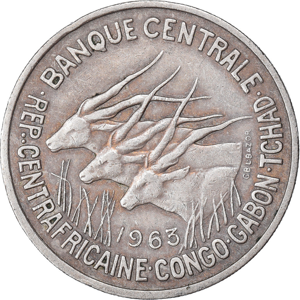 Coin, EQUATORIAL AFRICAN STATES, 50 Francs, 1963, Paris, EF(40-45)