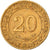 Moeda, Argélia, 20 Centimes, 1972, EF(40-45), Alumínio-Bronze, KM:103
