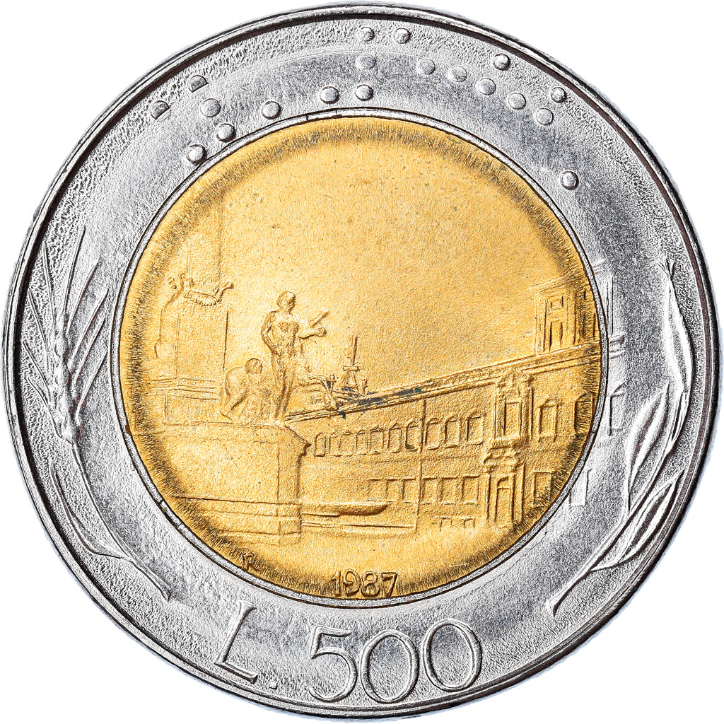 Monnaie, Italie, 500 Lire, 1987, Rome, SUP+, Bi-Metallic, KM:111