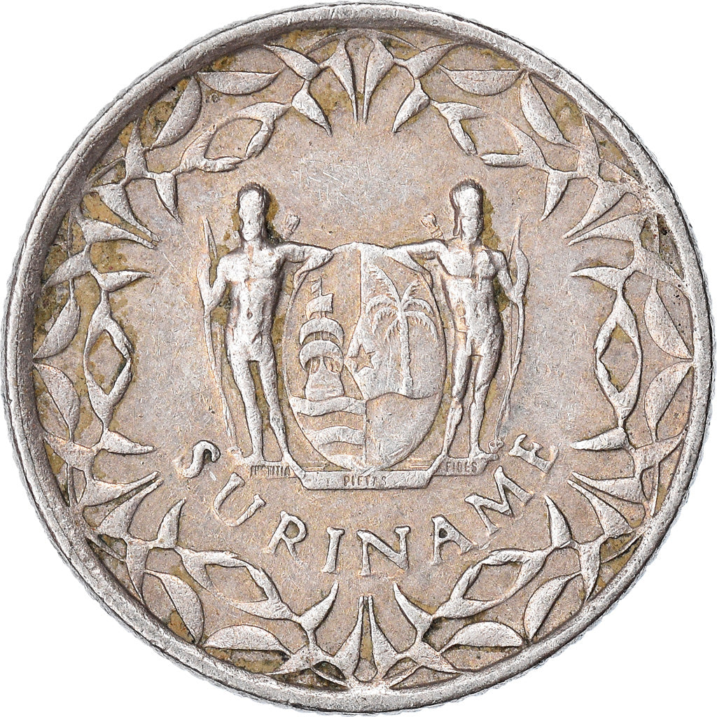Moneta, Suriname, 10 Cents, 1966, BB, Rame-nichel, KM:13