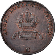 Munten, Italiaanse staten, LOMBARDY-VENETIA, 3 Centesimi, 1849, Milan, ZF+