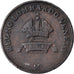 Moneta, DEPARTAMENTY WŁOSKIE, LOMBARDY-VENETIA, Centesimo, 1822, Milan