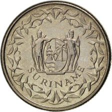 Munten, Suriname, 10 Cents, 1989, UNC-, Nickel plated steel, KM:13a