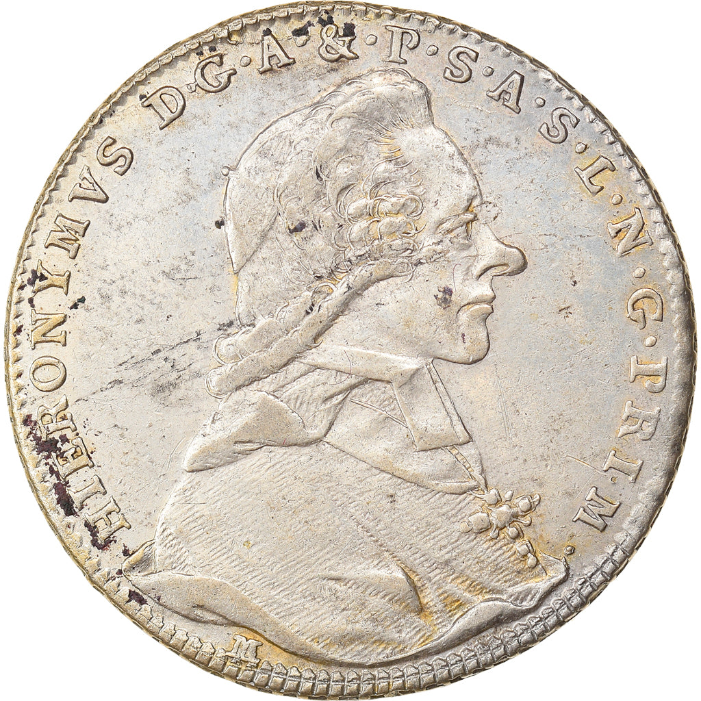 Coin, AUSTRIAN STATES, SALZBURG, Hieronymus, 20 Kreuzer, 1786, EF(40-45)