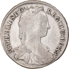 Coin, Hungary, Maria Theresia, 15 Krajczar, 1743, Kremnitz, EF(40-45), Silver