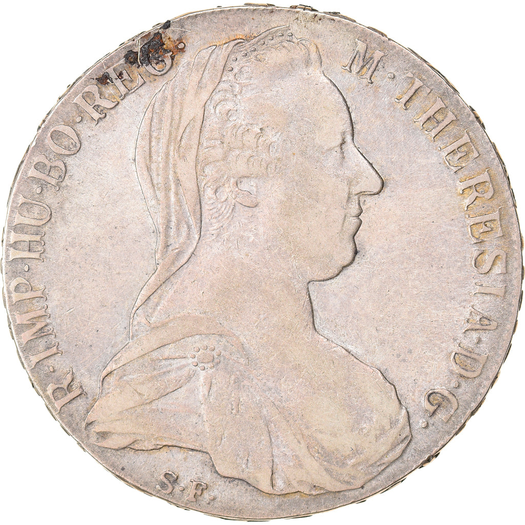Coin, Austria, Joseph II, Thaler, 1780, Vienna, Restrike, EF(40-45), Silver