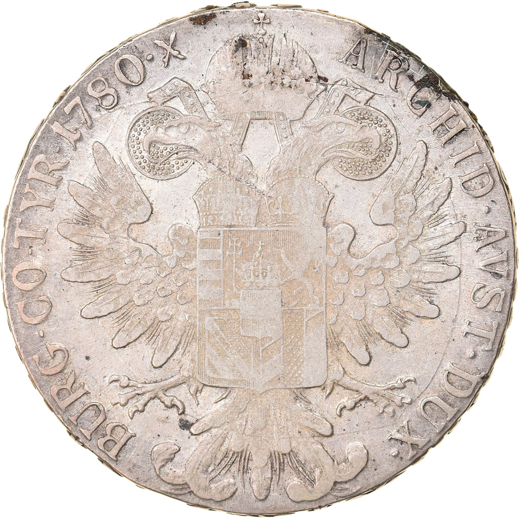 Coin, Austria, Joseph II, Thaler, 1780, Vienna, Restrike, EF(40-45), Silver