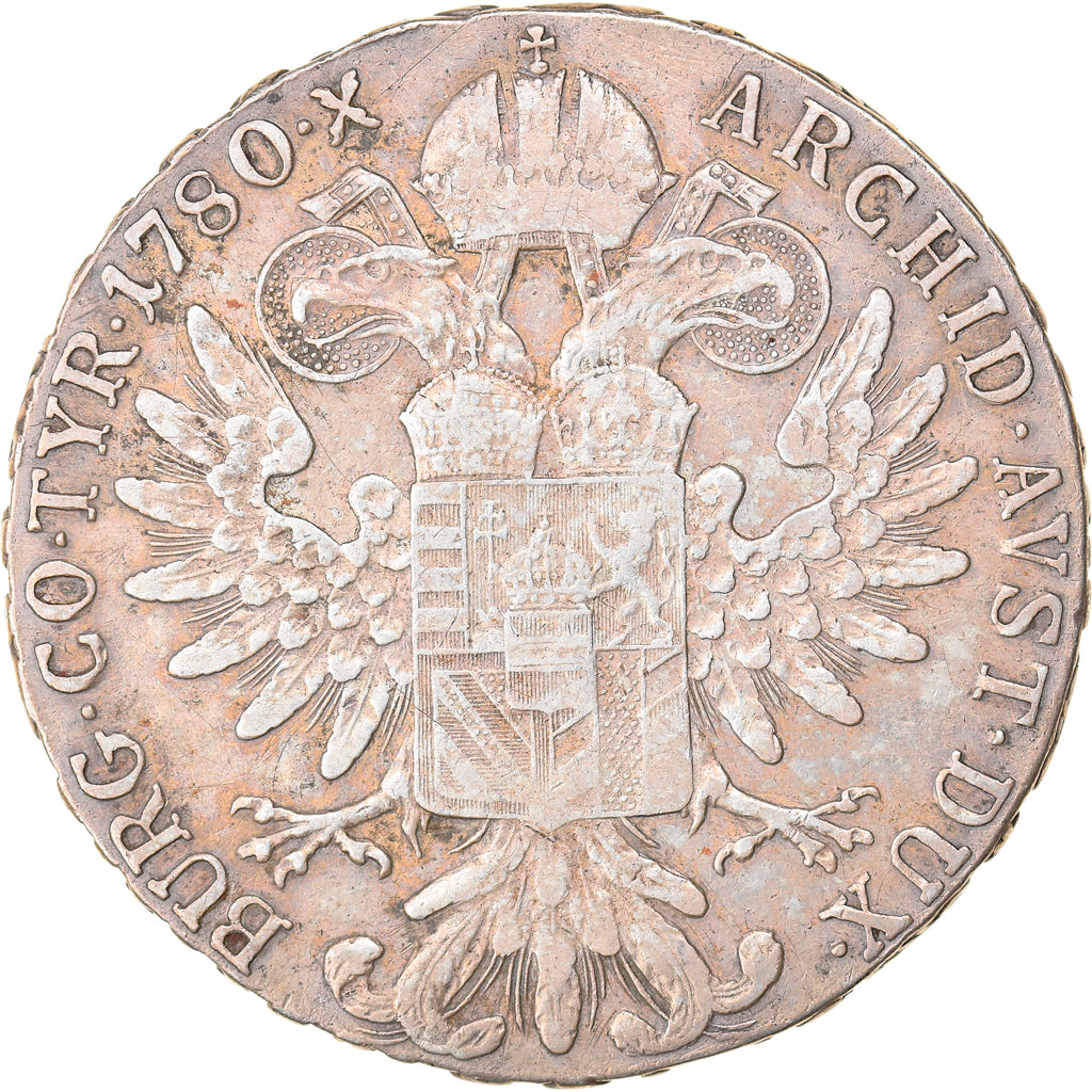 Coin, Austria, Joseph II, Thaler, 1780, Vienna, Restrike, EF(40-45), Silver