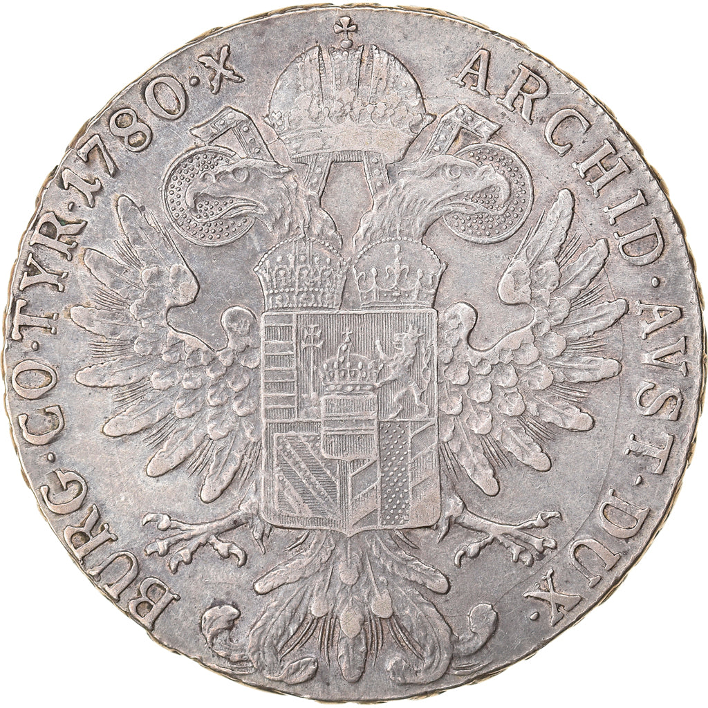 Coin, Austria, Joseph II, Thaler, 1780, Vienna, Restrike, AU(50-53), Silver