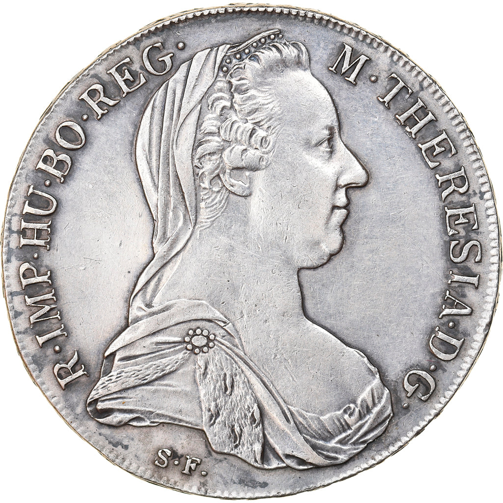 Coin, Austria, Joseph II, Thaler, 1780, Vienna, Restrike, AU(55-58), Silver