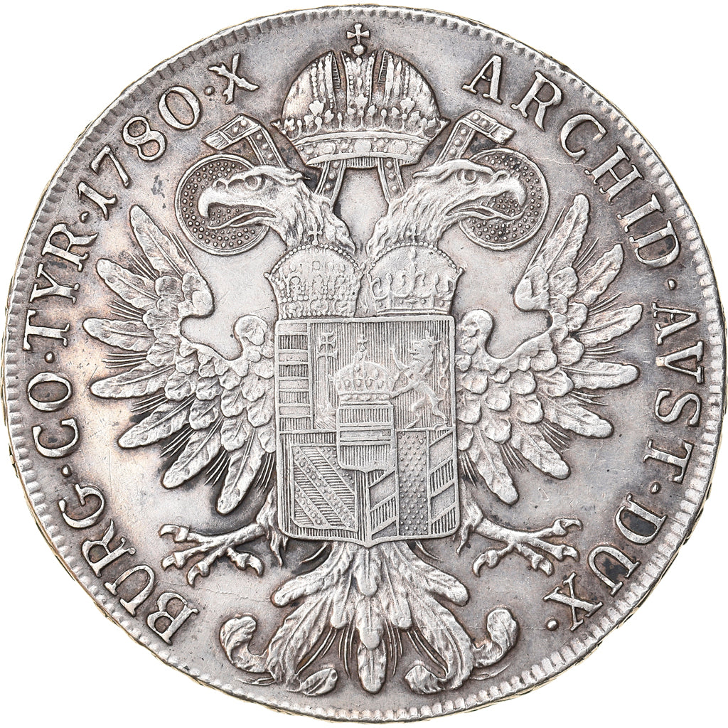 Coin, Austria, Joseph II, Thaler, 1780, Vienna, Restrike, AU(55-58), Silver