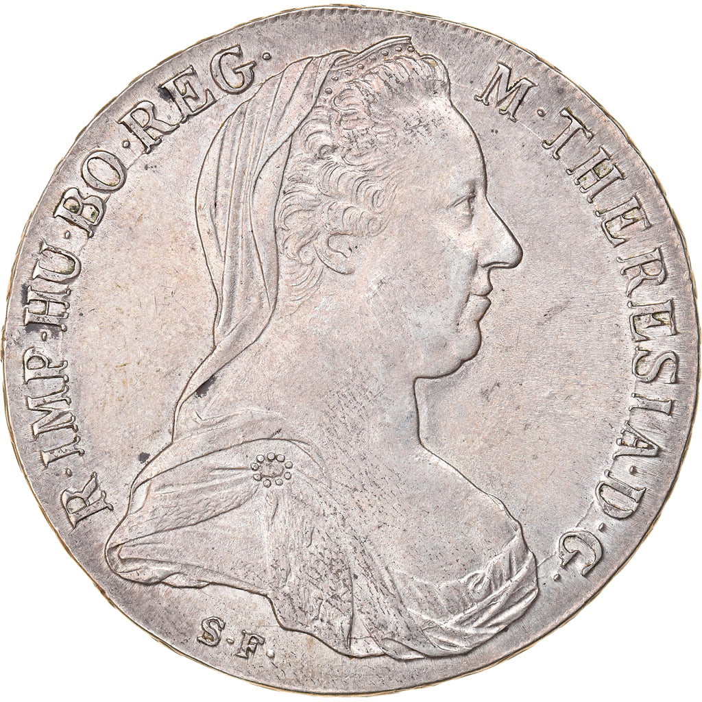 Coin, Austria, Joseph II, Thaler, 1780, Vienna, Restrike, AU(55-58), Silver