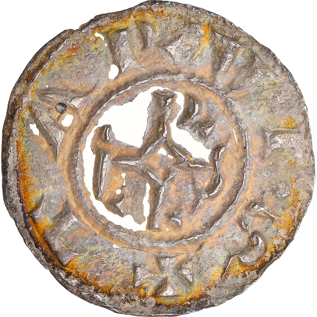 Monnaie, France, Charlemagne, Denier, 793-812, Treviso, TB, Argent