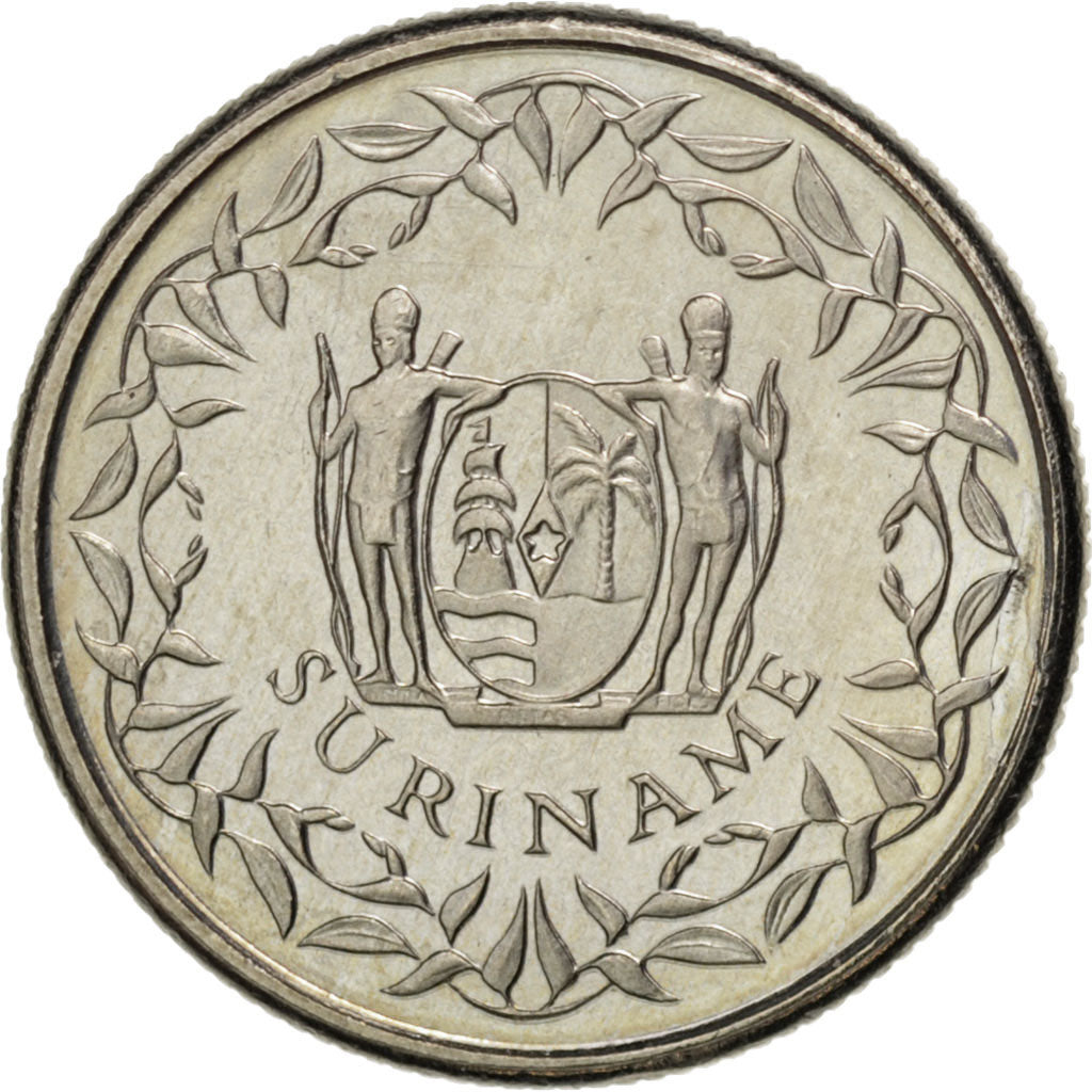 Moneta, Suriname, 10 Cents, 1989, SPL, Acciaio placcato nichel, KM:13a