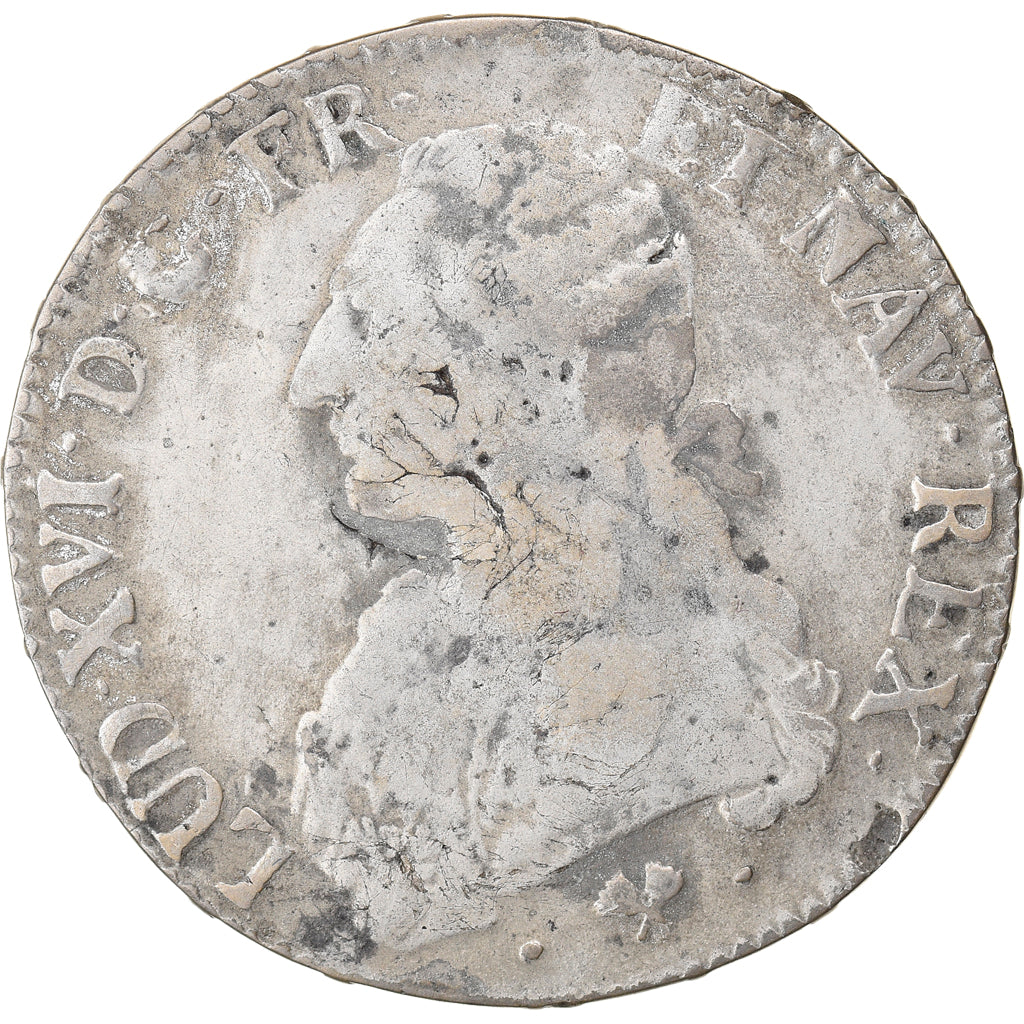 Moneda, Francia, Louis XVI, Ecu aux branches d'olivier, 1777, Bayonne