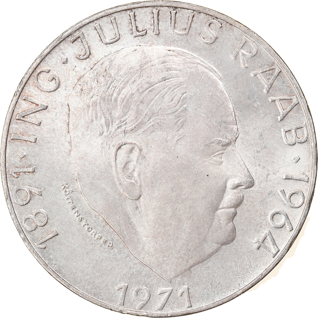 Moneta, Austria, 50 Schilling, 1971, AU(55-58), Srebro, KM:2911