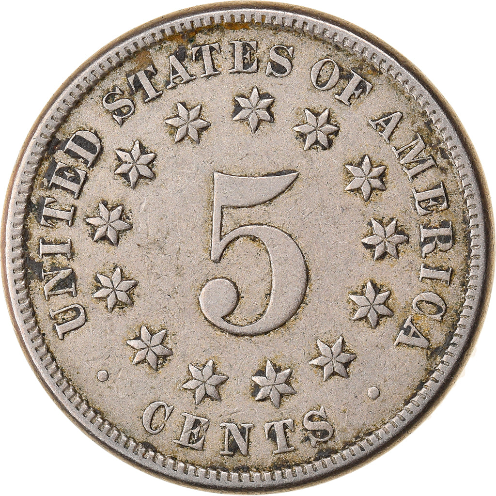 Monnaie, États-Unis, Shield Nickel, 5 Cents, 1870, Philadelphie, TTB