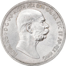 Coin, Austria, Franz Joseph I, Corona, 1908, AU(55-58), Silver, KM:2808