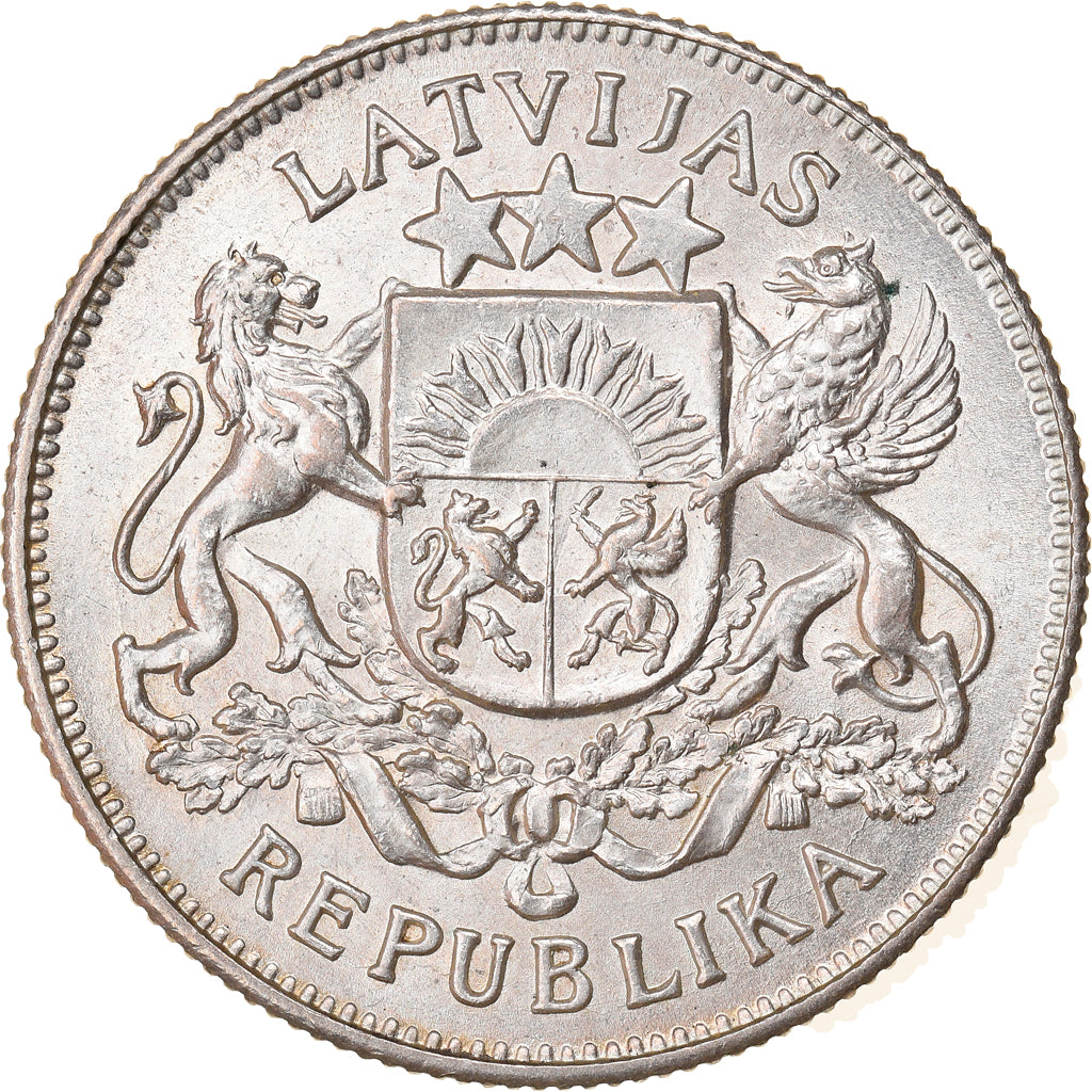 Moneta, Lettonia, 2 Lati, 1925, SPL, Argento, KM:8