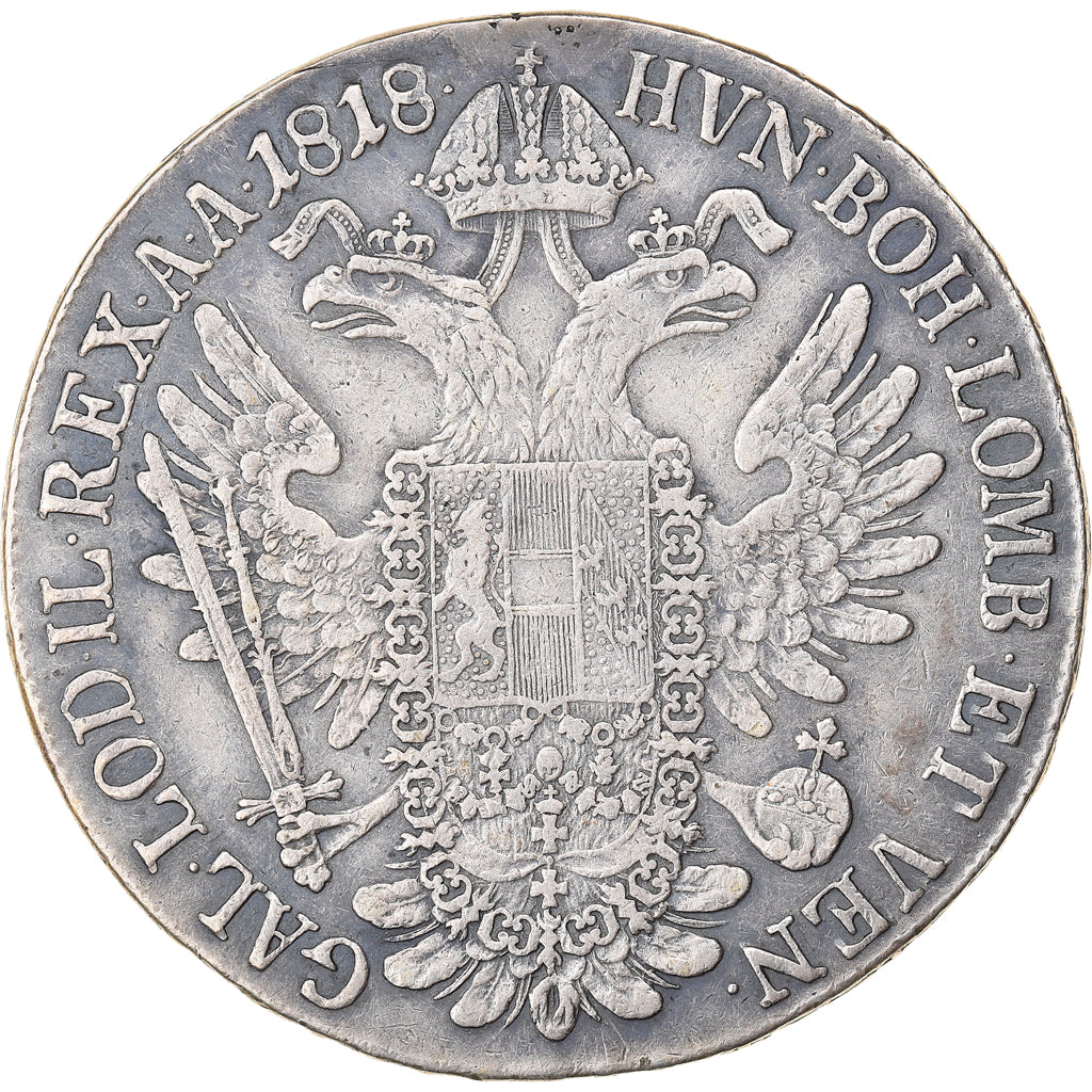 Monnaie, Autriche, Franz II (I), Thaler, 1818, Kremnitz, TB, Argent, KM:2162