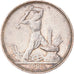 Münze, Russland, 50 Kopeks, 1924, Leningrad, SS+, Silber, KM:89.1