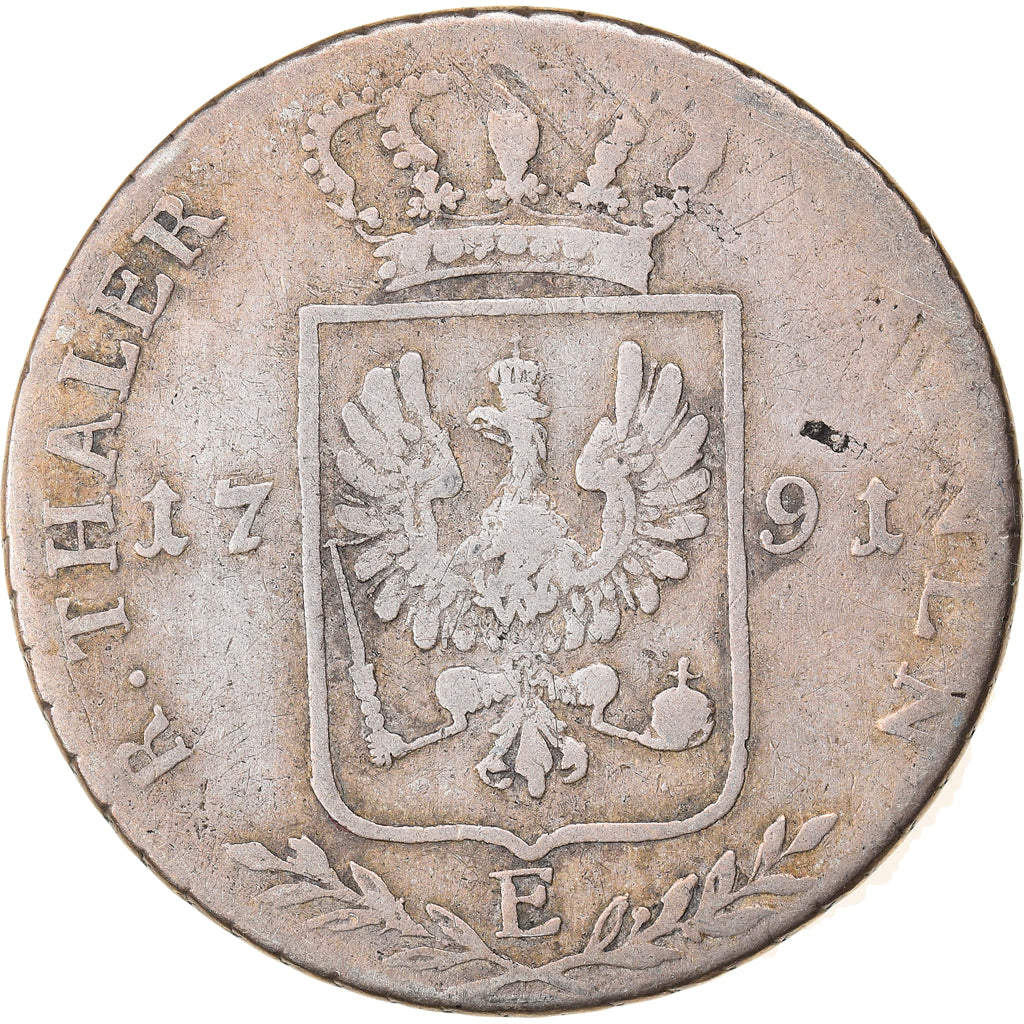 Moneta, Stati tedeschi, PRUSSIA, Friedrich Wilhelm II, 1/3 Thaler, 1/2 Gulden