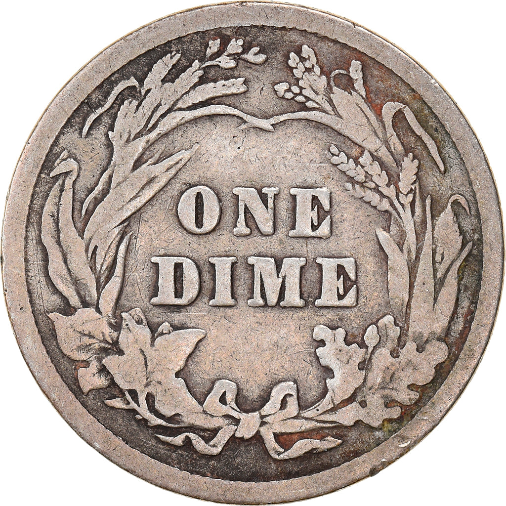 Coin, United States, Barber Dime, Dime, 1907, Philadelphia, VF(20-25), Silver