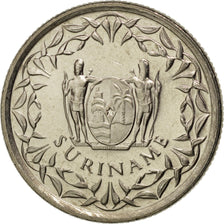 Munten, Suriname, 25 Cents, 1989, UNC-, Nickel plated steel, KM:14A