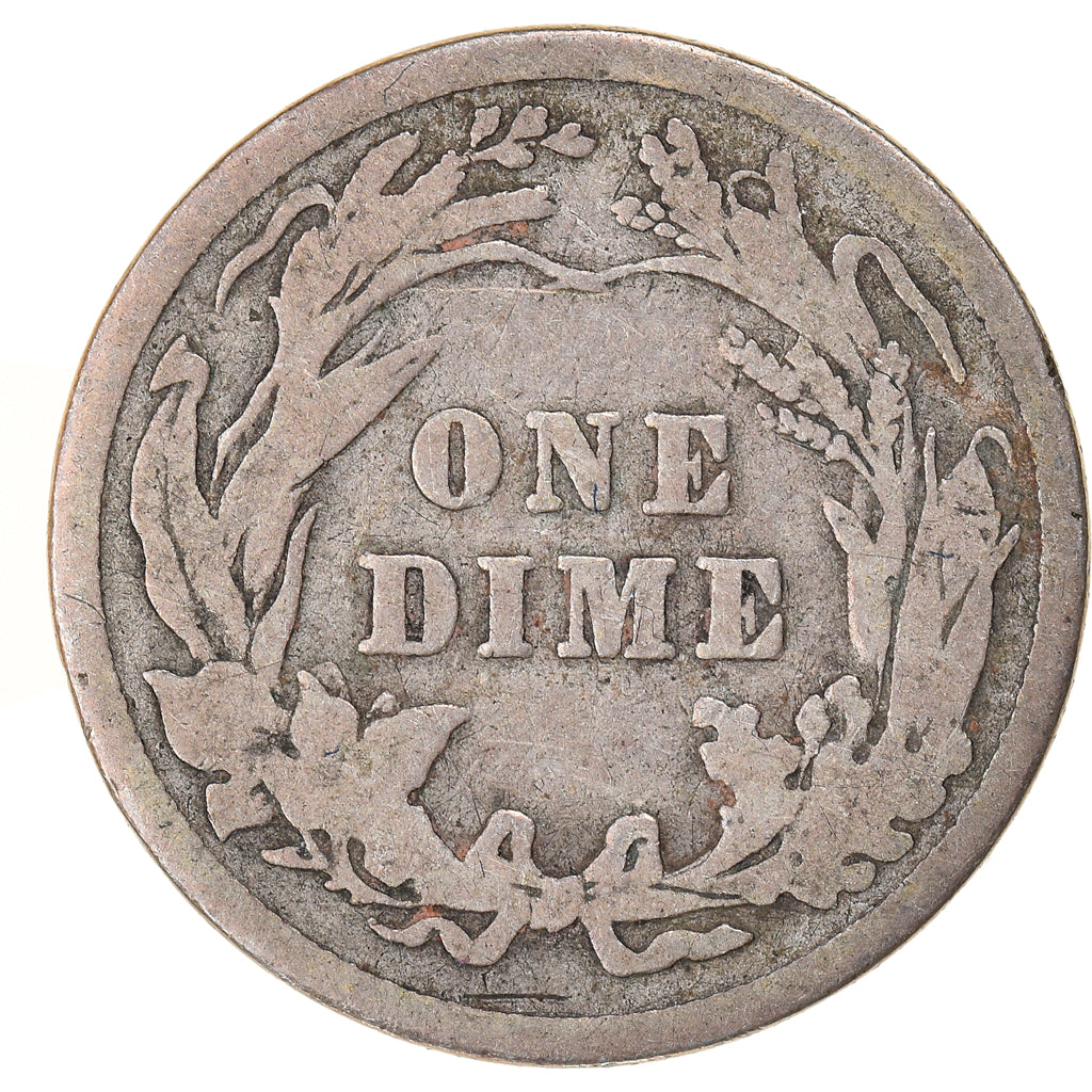 Coin, United States, Barber Dime, Dime, 1910, Philadelphia, VF(20-25), Silver