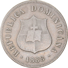 Moneda, República Dominicana, 2-1/2 Centavos, 1888, Dominican Republic Mint