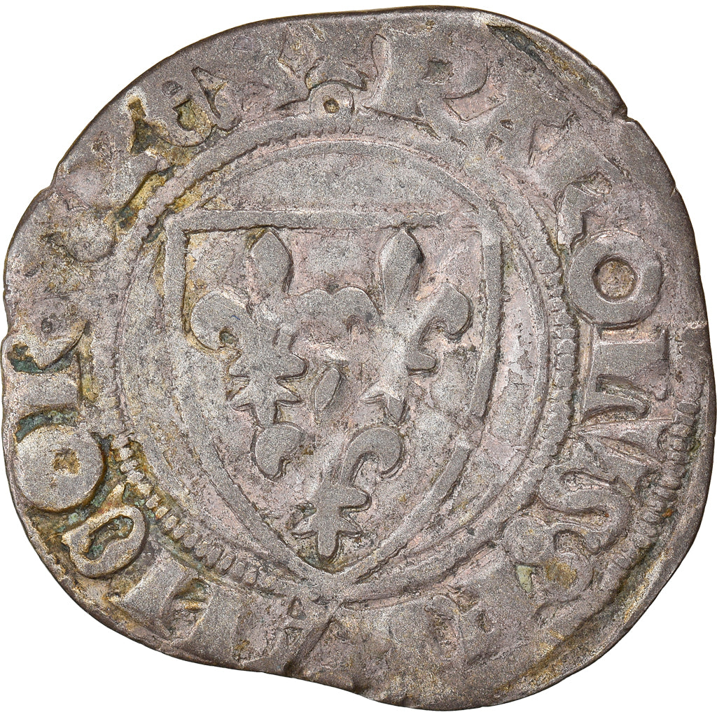 Moneta, Francia, Charles VI, Blanc Guénar, Paris, BB, Biglione, Duplessy:377C