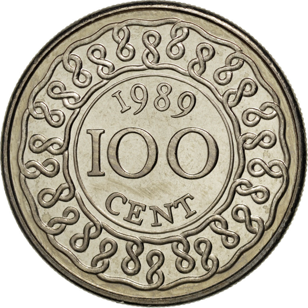 Coin, Suriname, 100 Cents, 1989, MS(63), Copper-nickel, KM:23