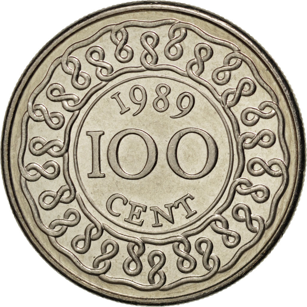 Coin, Suriname, 100 Cents, 1989, MS(63), Copper-nickel, KM:23