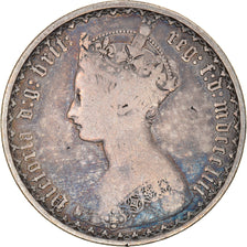 Coin, Great Britain, Victoria, Florin, Two Shillings, 1853, VF(20-25), Silver