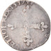 Moeda, França, Henri III, 1/8 Ecu, 1579, Rennes, VF(20-25), Prata, Sombart:4664