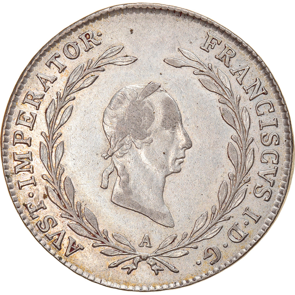Moneta, Austria, Franz II (I), 20 Kreuzer, 1827, Vienna, BB, Argento, KM:2144