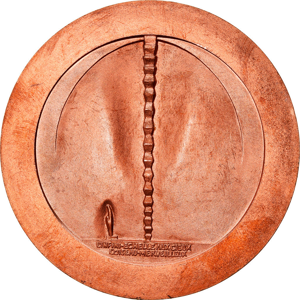 France, Medal, Brancusi, Arts & Culture, 1957, Anastase, MS(63), Copper