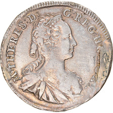 Moneda, Hungría, Maria Theresia, 15 Krajczar, 1745, Kremnitz, MBC, Plata