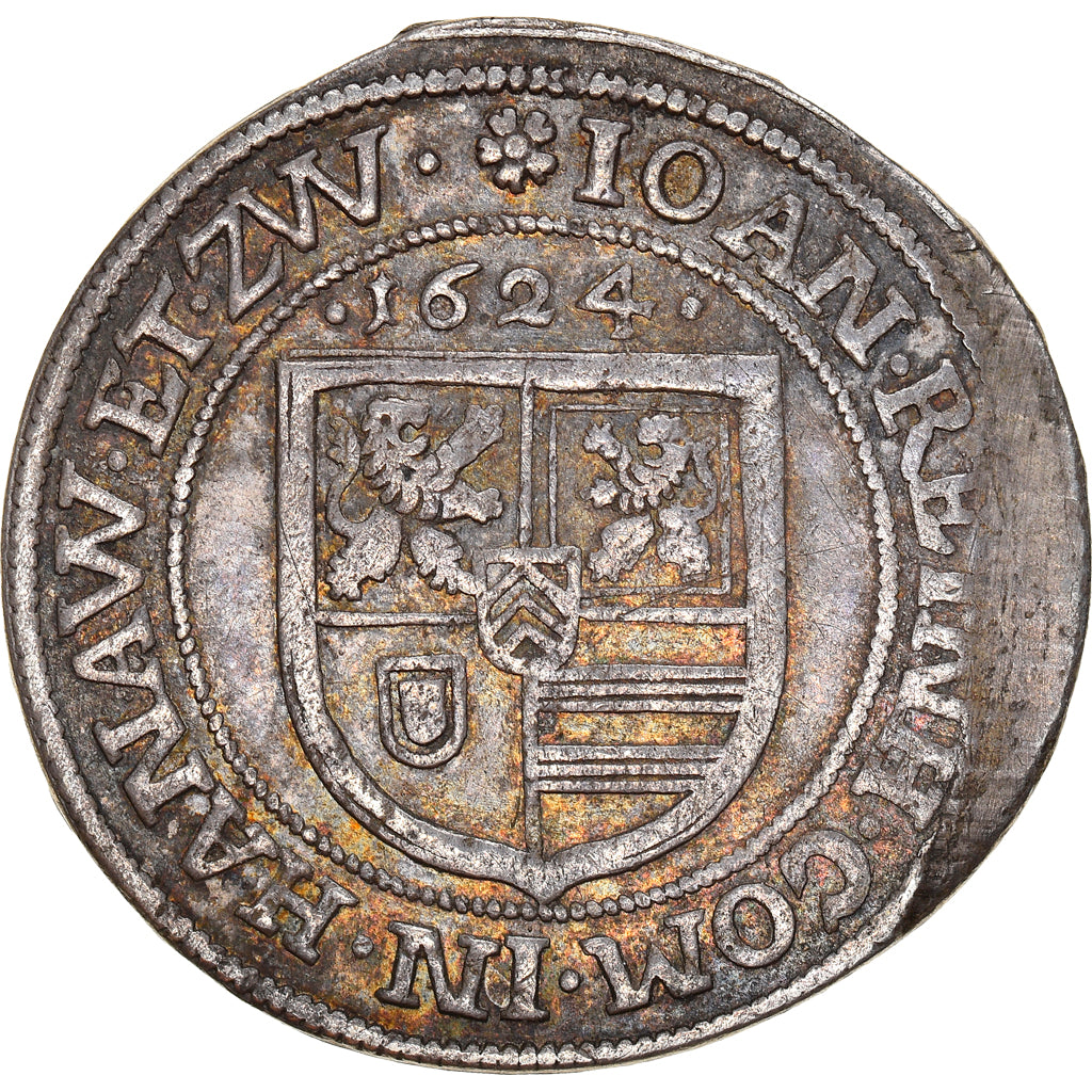 Münze, Deutsch Staaten, HANAU-LICHTENBERG, 12 Kreuzer, Dreib, 1624, SS, Silber