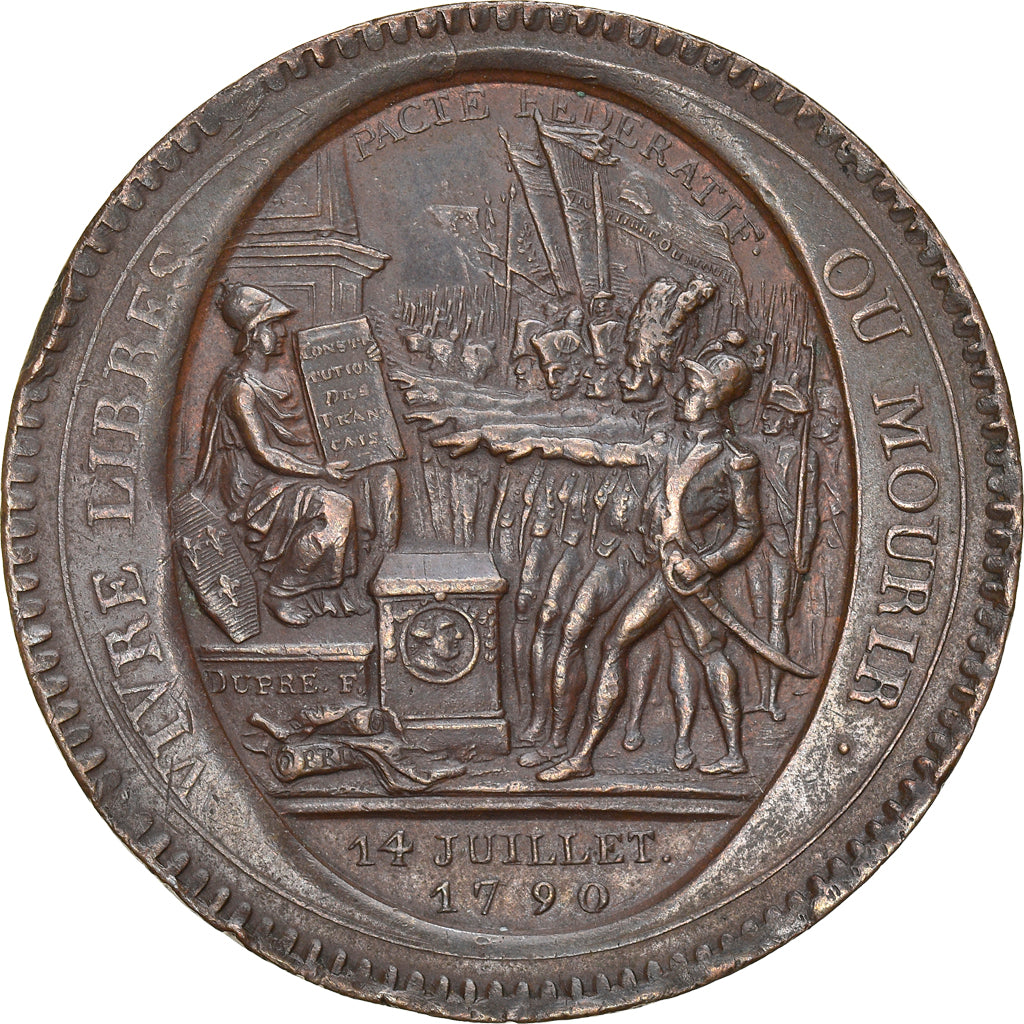 Coin, France, Monneron, 5 Sols, 1792, Paris, EF(40-45), Bronze